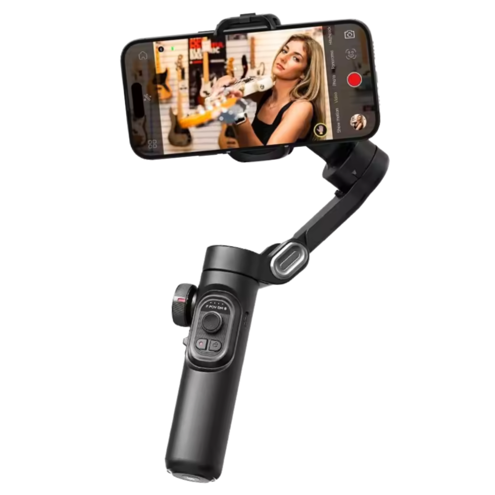 Stabilisateur de téléphone avec suivi par IA -Sans lumière - Ozerty