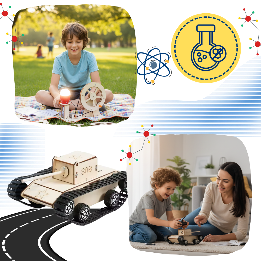 Jouet d'apprentissage construction en bois à assembler - Ozerty