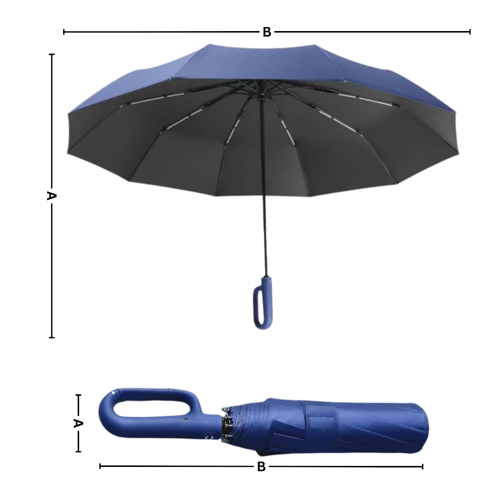 Parapluie résistant au vent à verrouillage automatique - Ozerty