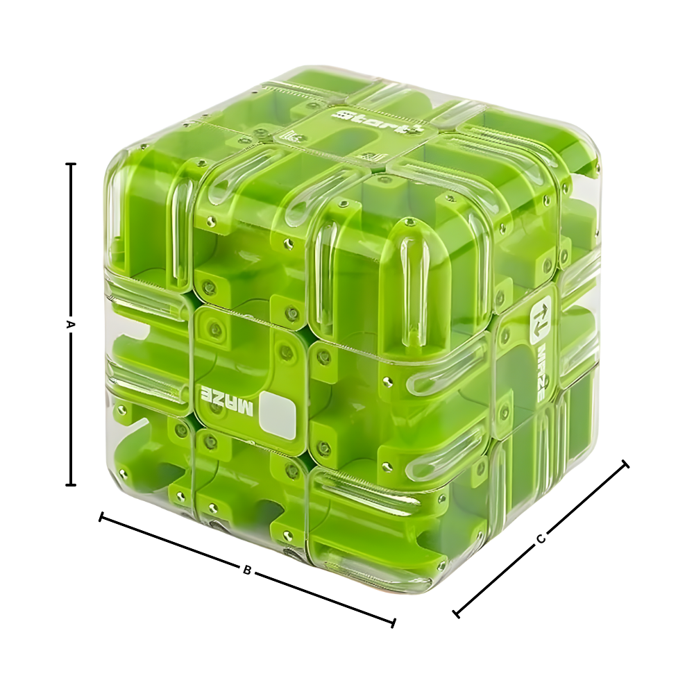 Cube labyrinthe Brain Builder puzzle 3D à bille - Ozerty
