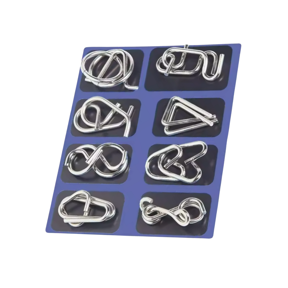 Puzzle Casse-tête en métal -Bleu - Ozerty