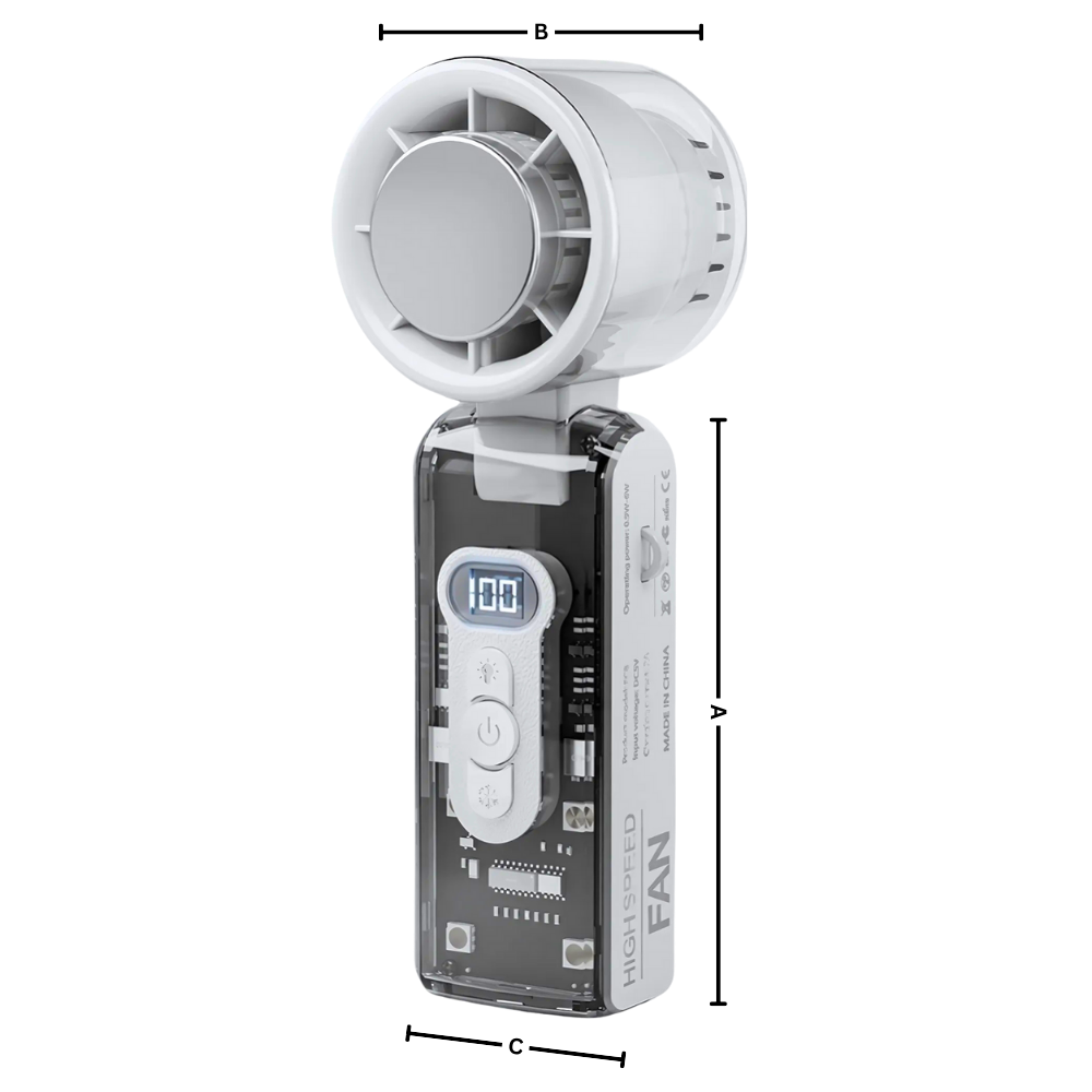 Mini ventilateur Turbo portatif - Ozerty