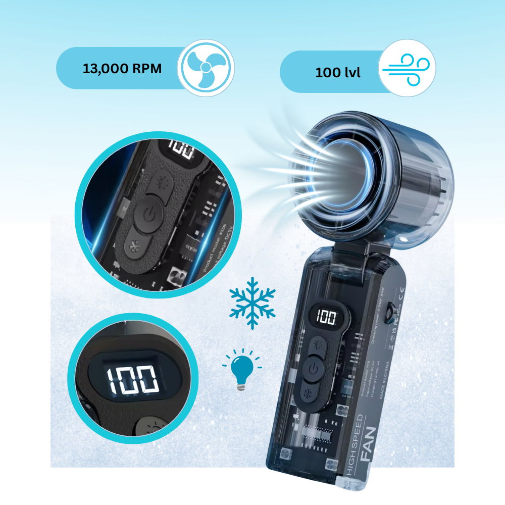 Mini ventilateur Turbo portatif - Ozerty