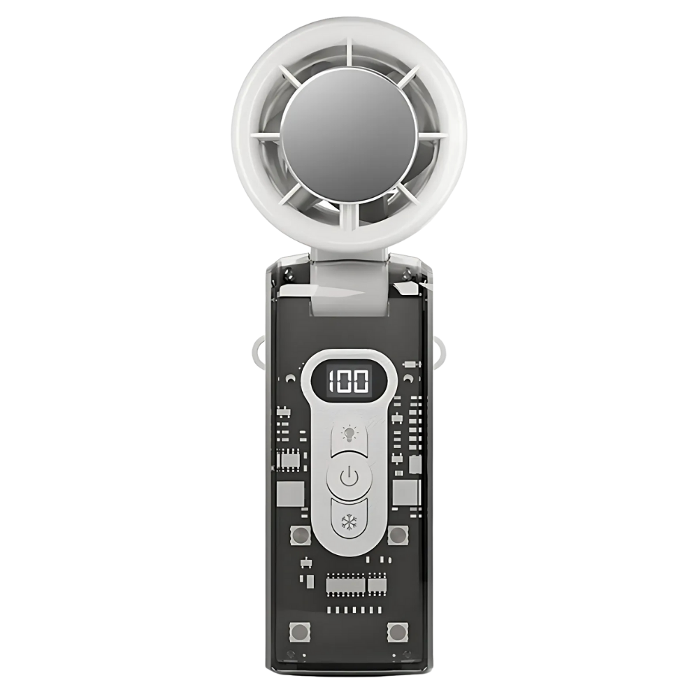 Mini ventilateur Turbo portatif -Blanc - Ozerty