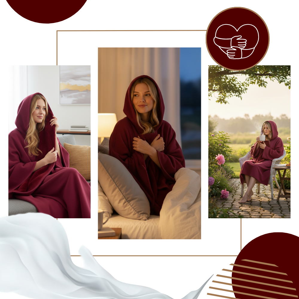 Cape couverture lestée à capuche - Ozerty