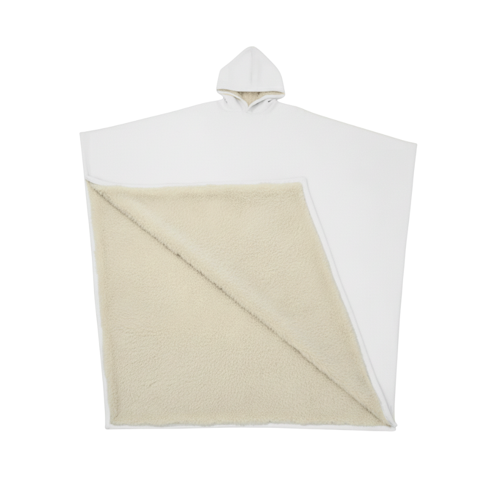 Cape couverture lestée à capuche -Blanc - Ozerty