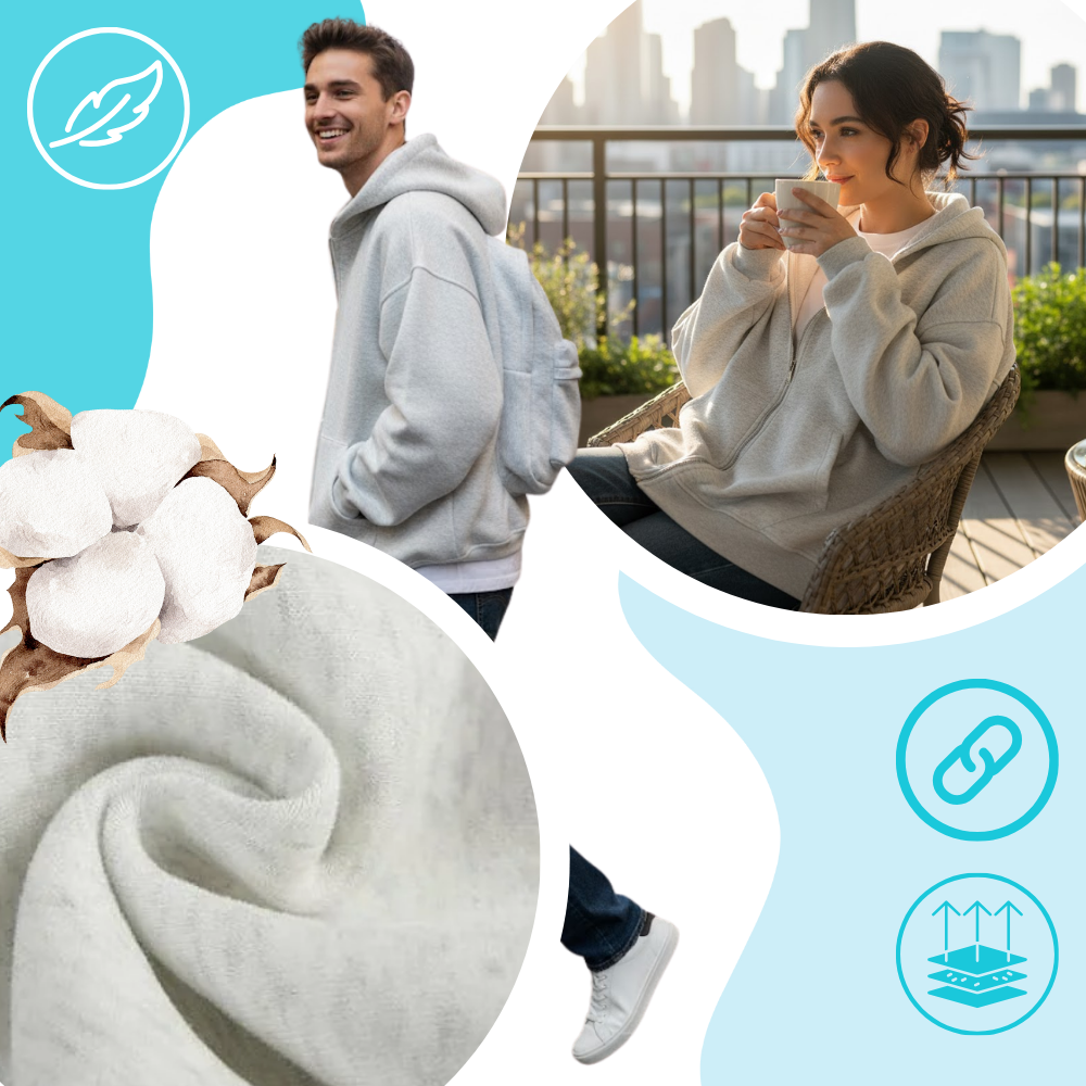 Sweat à capuche avec sac à dos intégré - Ozerty