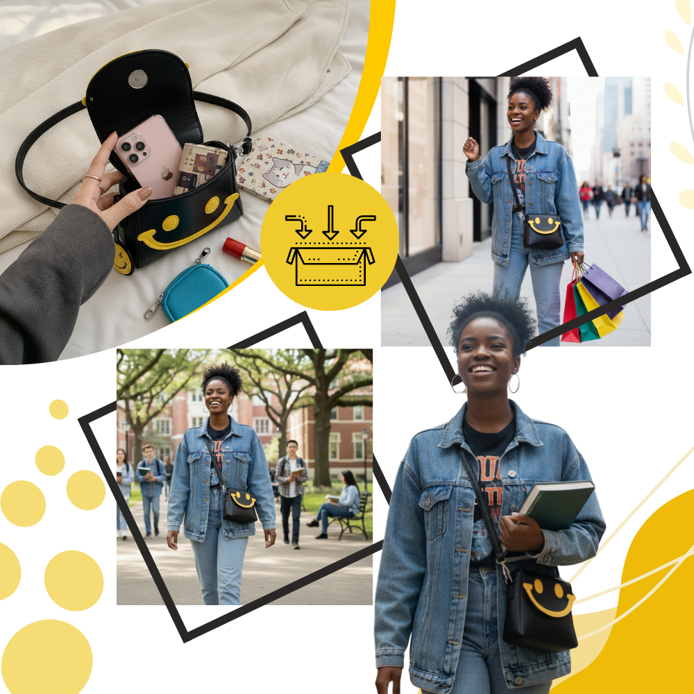 Mini sac à bandoulière Smiley  - Ozerty