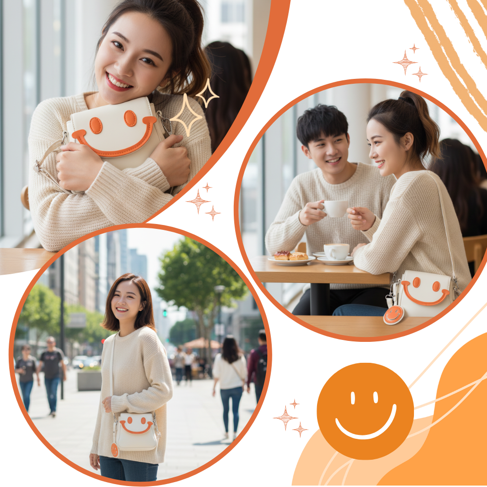 Mini sac à bandoulière Smiley  - Ozerty