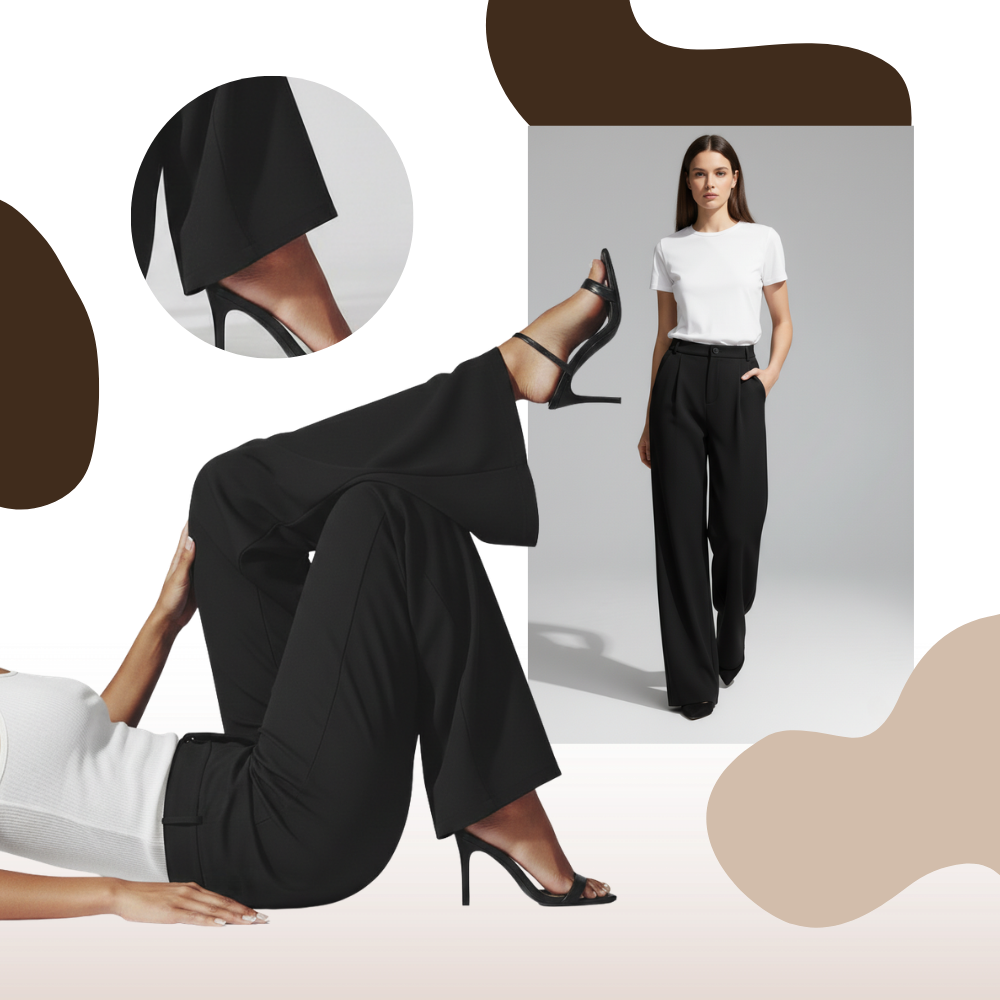 Pantalon chic à coupe large - Ozerty