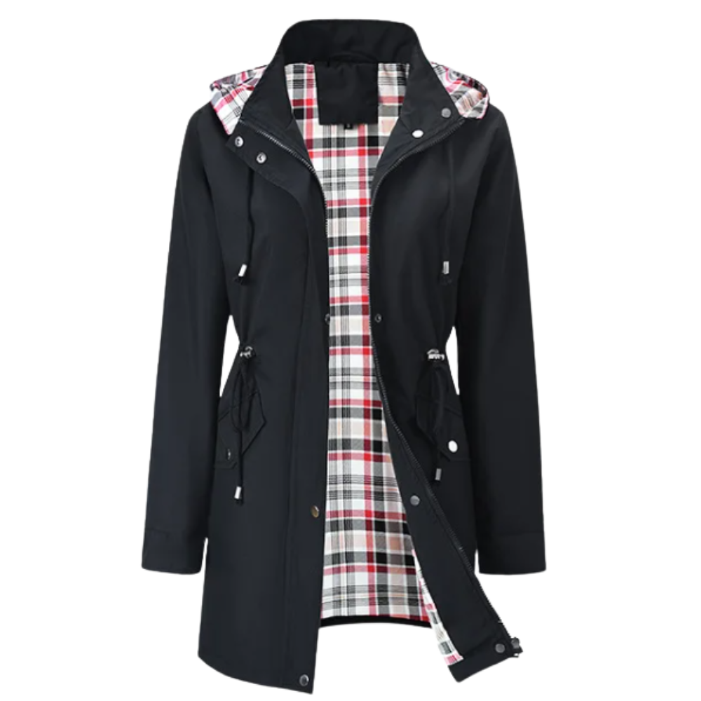 Trench-coat chic et imperméable -Noir - Ozerty