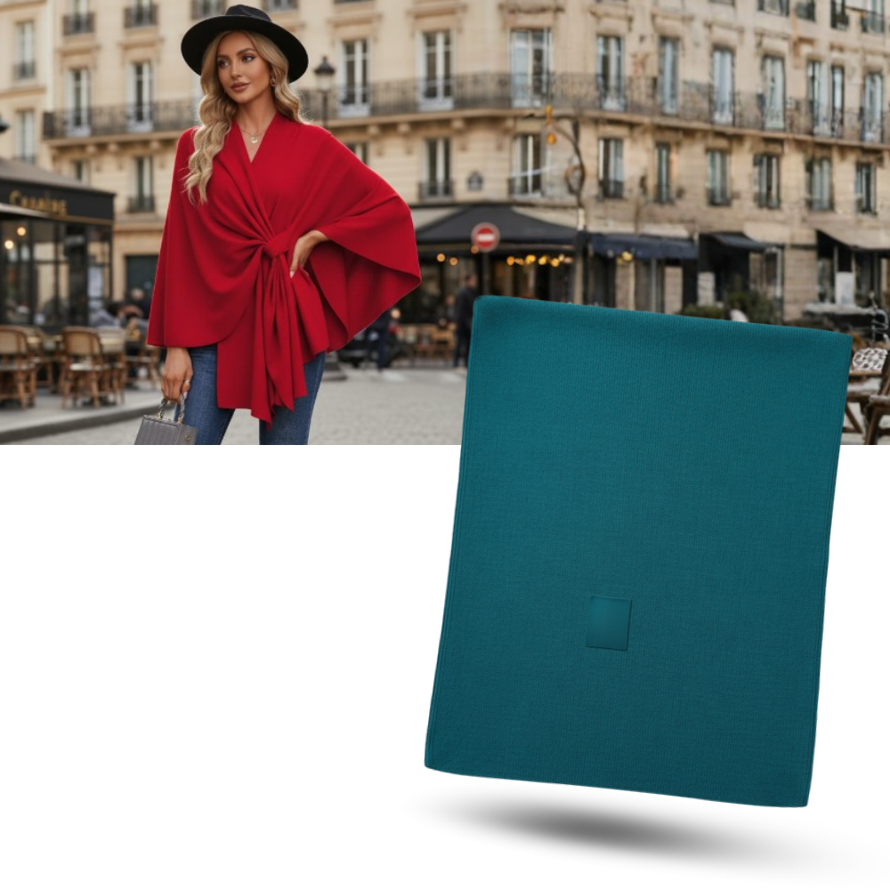 Veste poncho tricoté chic pour femme - Ozerty