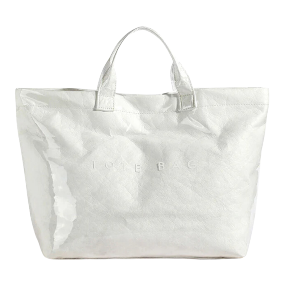 Grand sac fourre-tout imperméable classique -Blanc - Ozerty