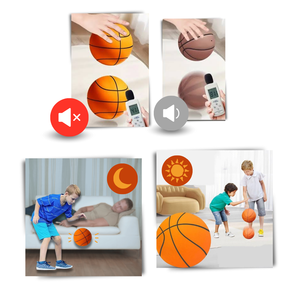 Ensemble de basket-ball et panier silencieux: jeu tranquille, balle de sport sans bruit, set de basket-ball et panier silencieux | Équipement de Ensemble de basket-ball et panier silencieux: jeu tranquille, balle de sport sans bruit, set de basket-ball et panier silencieux | Équipement de