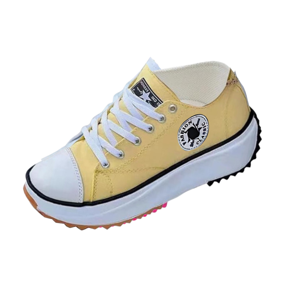 Sneakers anti-dérapantes en toile confortablement surélevées

 -Jaune/EU35/US5/UK2Jaune/EU36/US6/UK3Jaune/EU37/US6.5/UK4Jaune/EU38/US7.5/UK5Jaune/EU39/US8.5/UK6Jaune/EU40/US9/UK7Jaune/EU41/US9.5/UK8Jaune/EU42/US10/UK9 - Ozerty