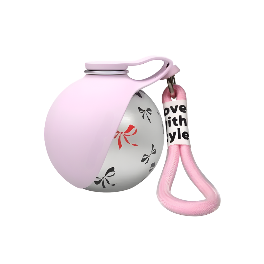 Gourde pratique pour chien -Rose - Ozerty