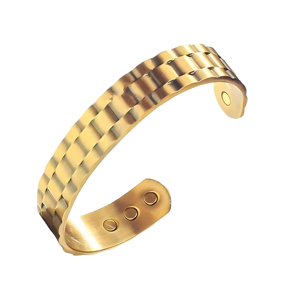 Bracelet de thérapie magnétique en cuivre -Doré - Ozerty