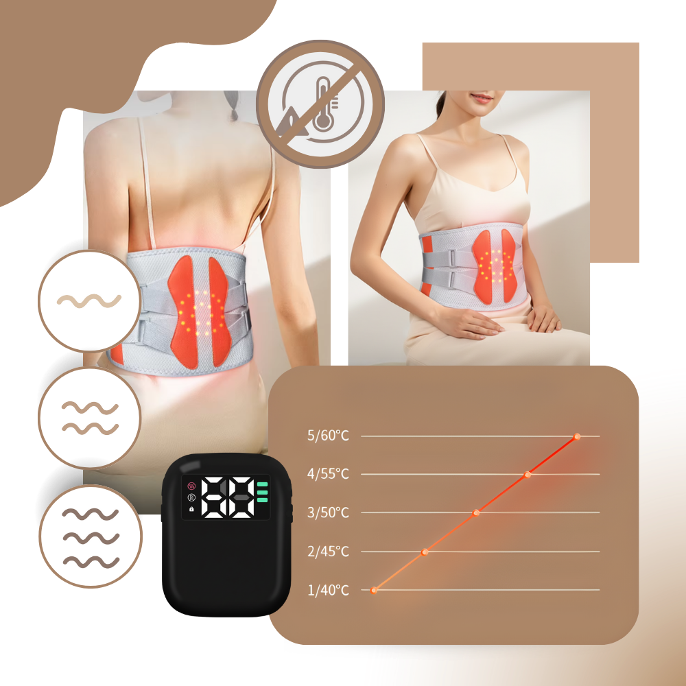 Ceinture massante et chauffante avec corset pour sciatique - Ozerty