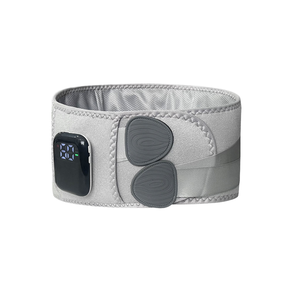 Ceinture massante et chauffante avec corset pour sciatique -Gris clair - Ozerty