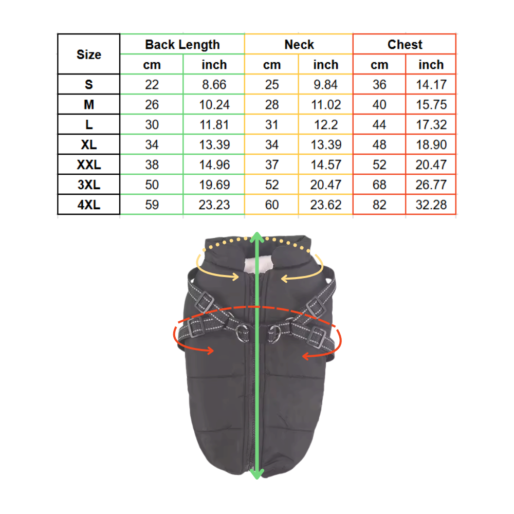 Veste d'hiver confortable pour chien - Ozerty