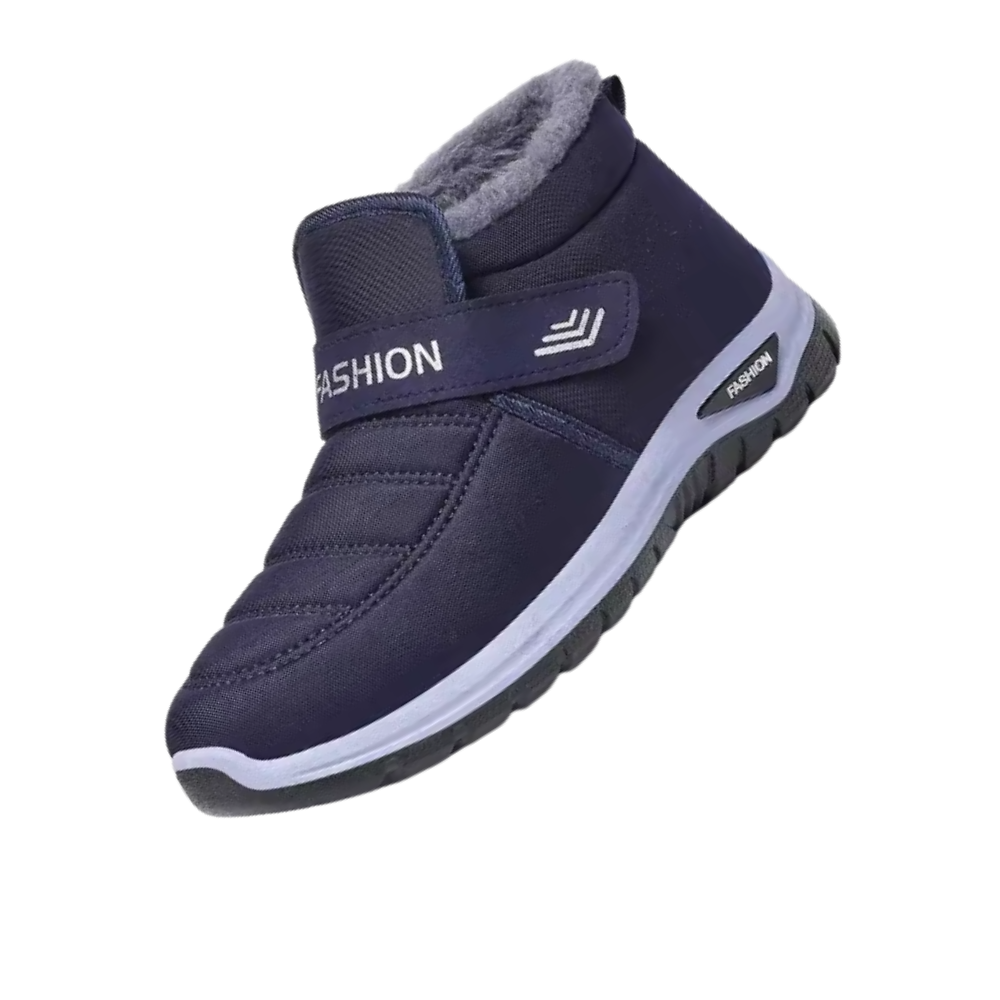 Bottines d'hiver rembourrées à isolation thermique  -Bleu Homme - Ozerty