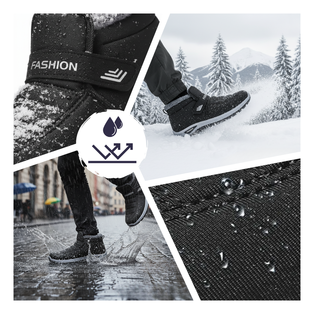 Bottines d'hiver rembourrées à isolation thermique  - Ozerty