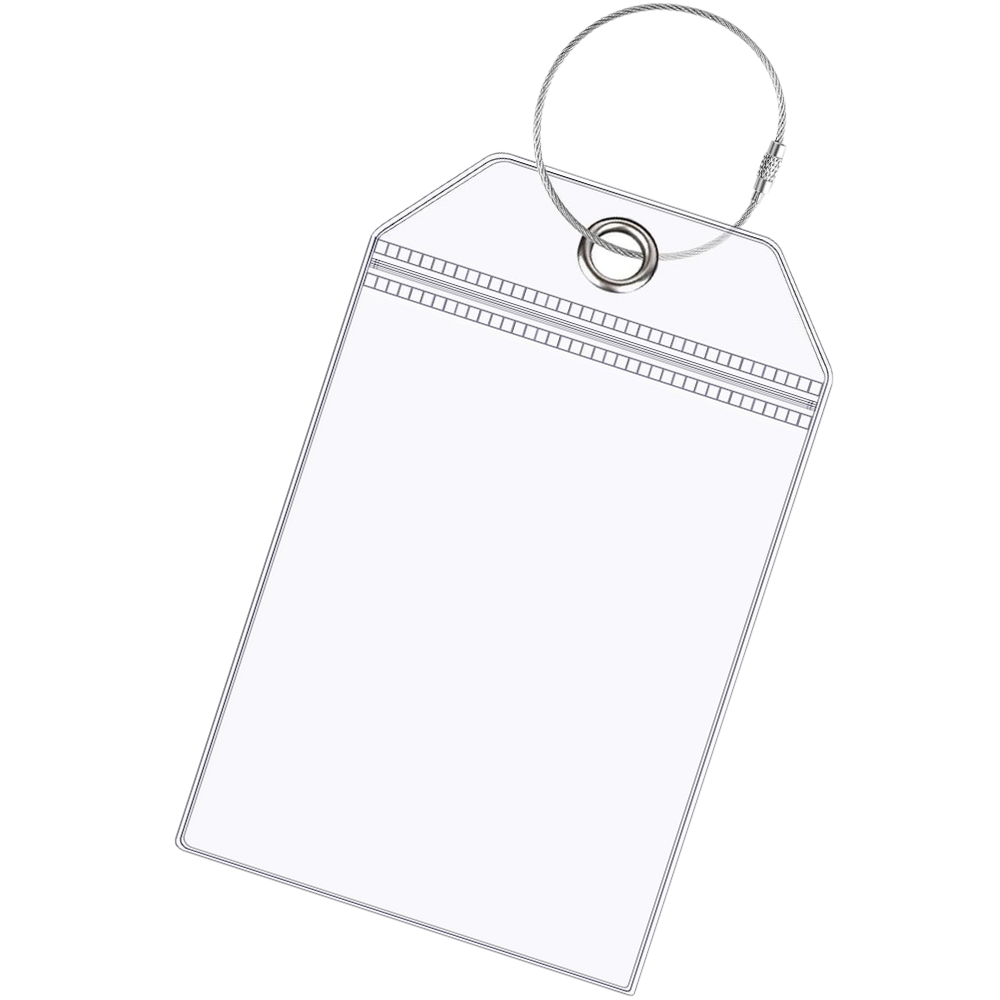 Porte-étiquettes à bagages imperméable et personnalisé -5 pcs - Ozerty