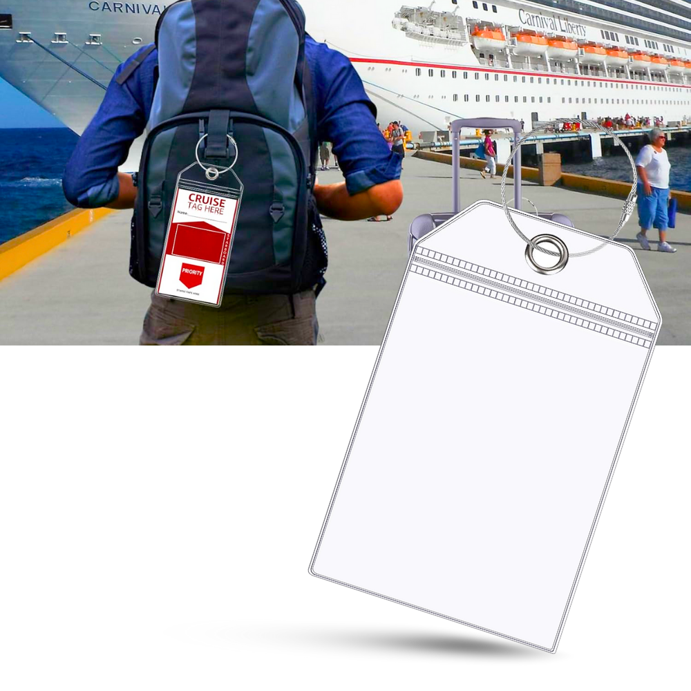 Porte-étiquettes à bagages imperméable et personnalisé - Ozerty