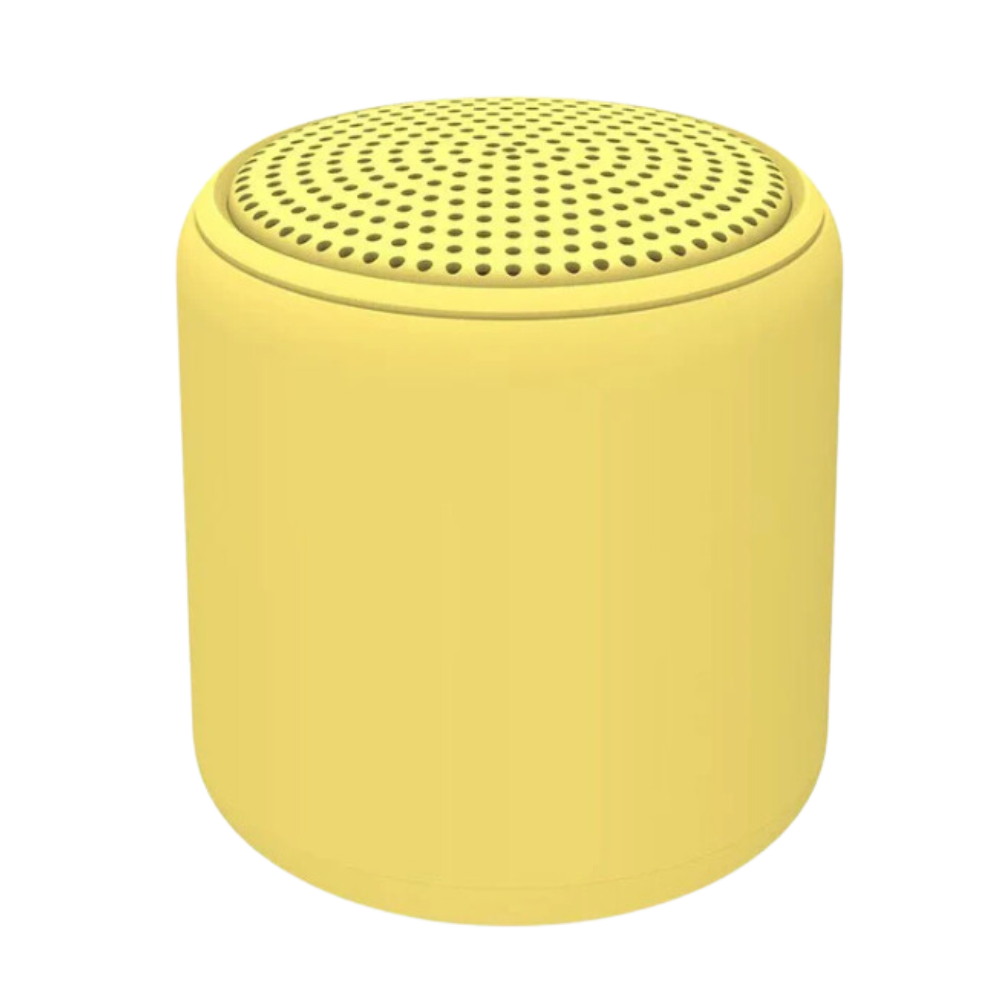 Mini enceinte bluetooth à basses profondes -Jaune brillant - Ozerty