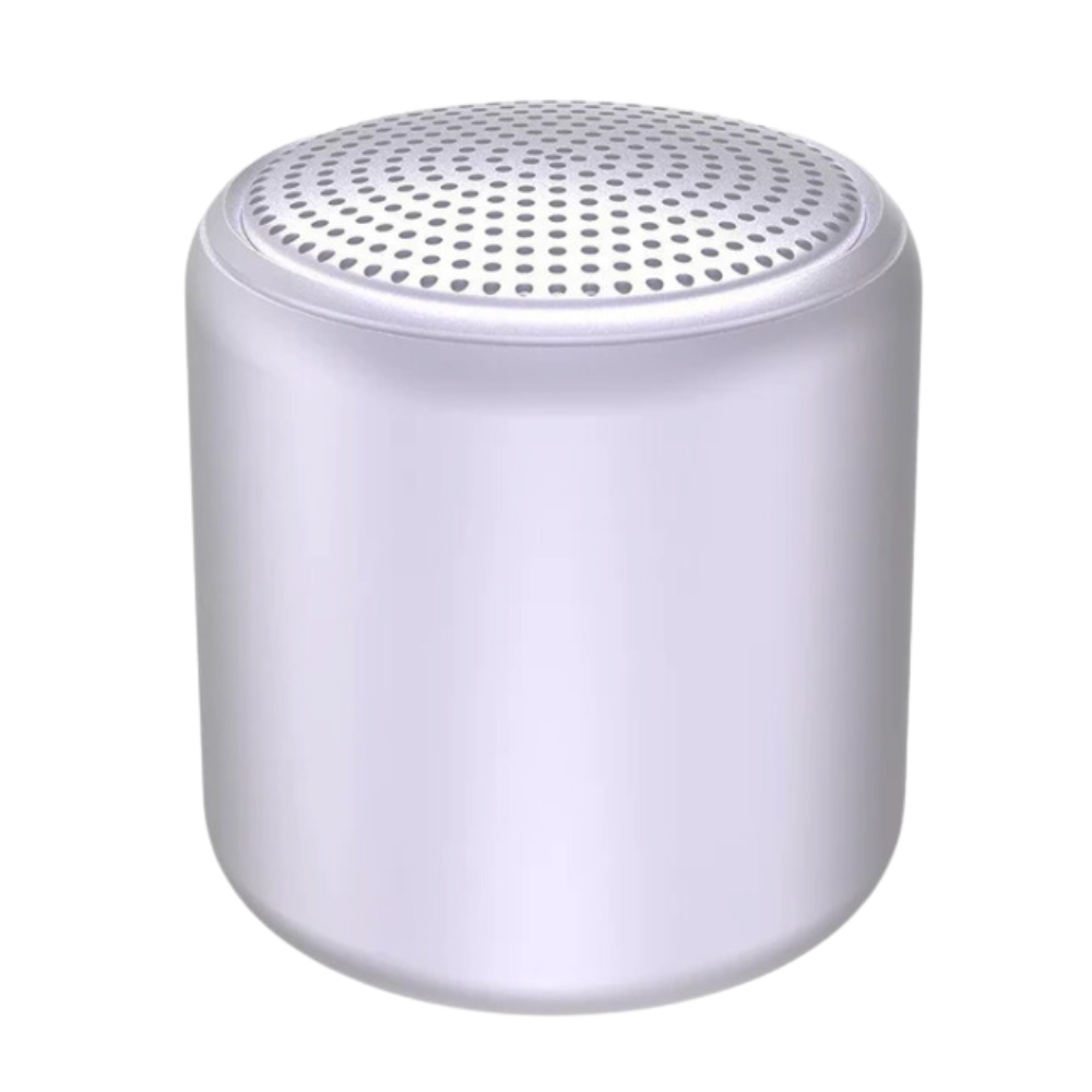 Mini enceinte bluetooth à basses profondes -Blanc perle - Ozerty