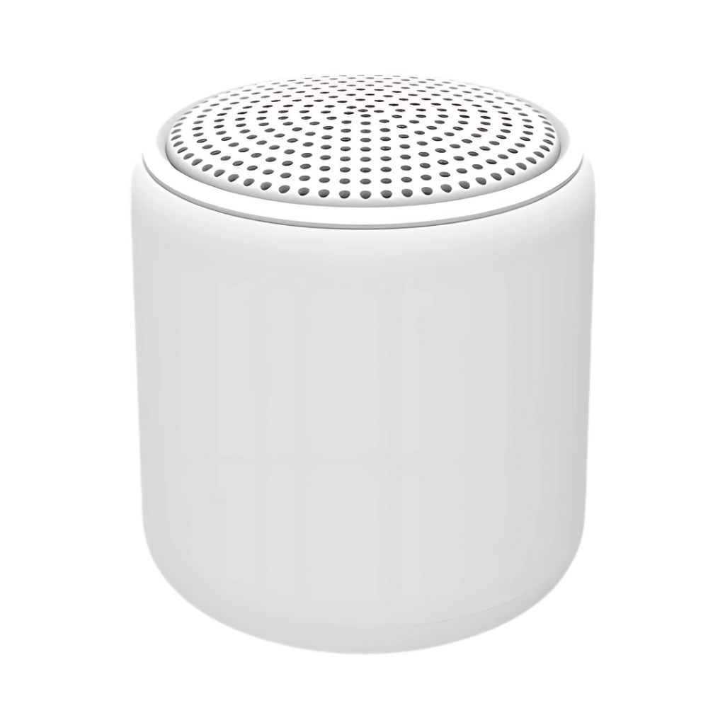 Mini enceinte bluetooth à basses profondes -Blanc givré - Ozerty