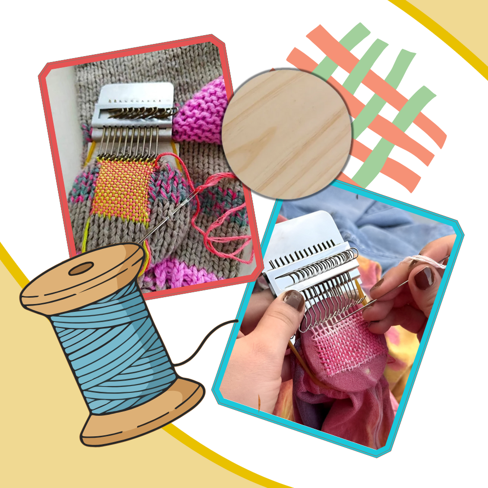 Mini métier à raccommoder tissu DIY - Ozerty