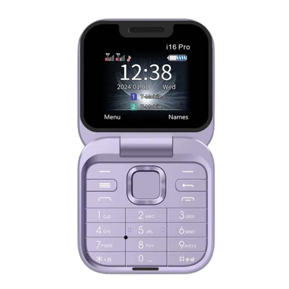 Téléphone portable pliable Dual Sim

 -I16 Pro/Violet - Ozerty