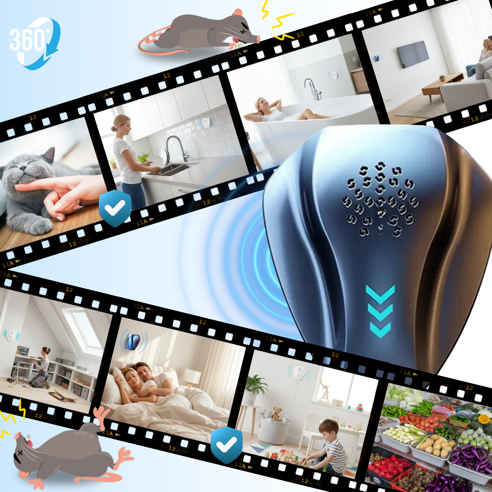 Répulsif ultrasonique pour nuisibles - Ozerty