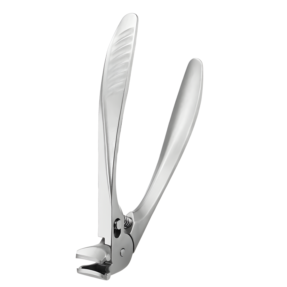 Coupe-ongles à long manche avec réservoir intégré -Argent - Ozerty