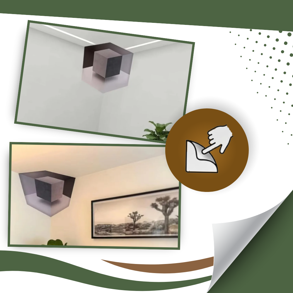 Sticker mural illusion 3D - Ozerty