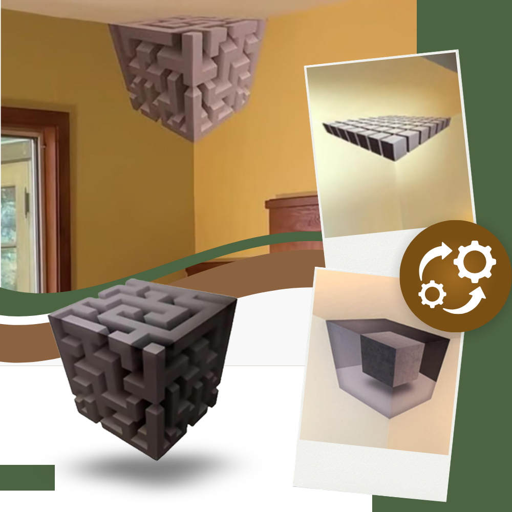 Sticker mural illusion 3D - Ozerty