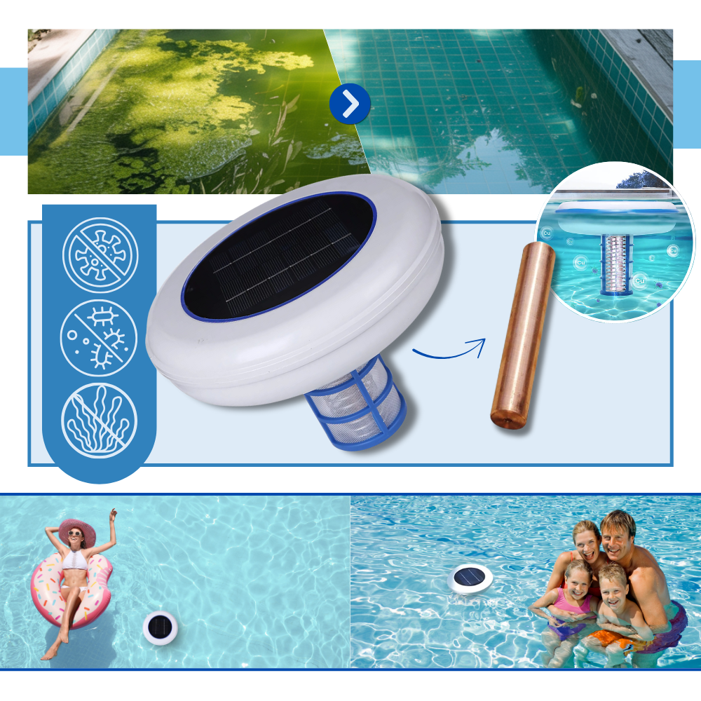 Ioniseur solaire de piscine - Ozerty