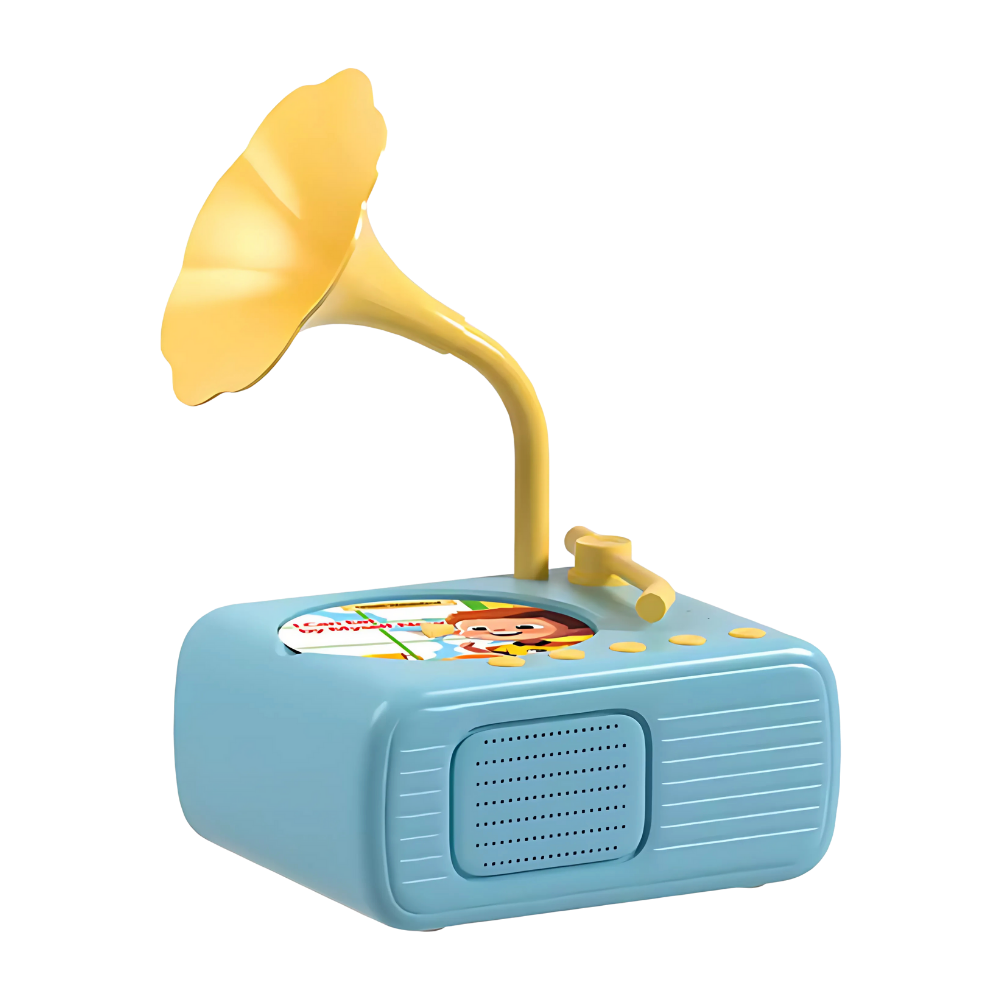Jouet éducatif gramophone rétro -Bleu - Ozerty