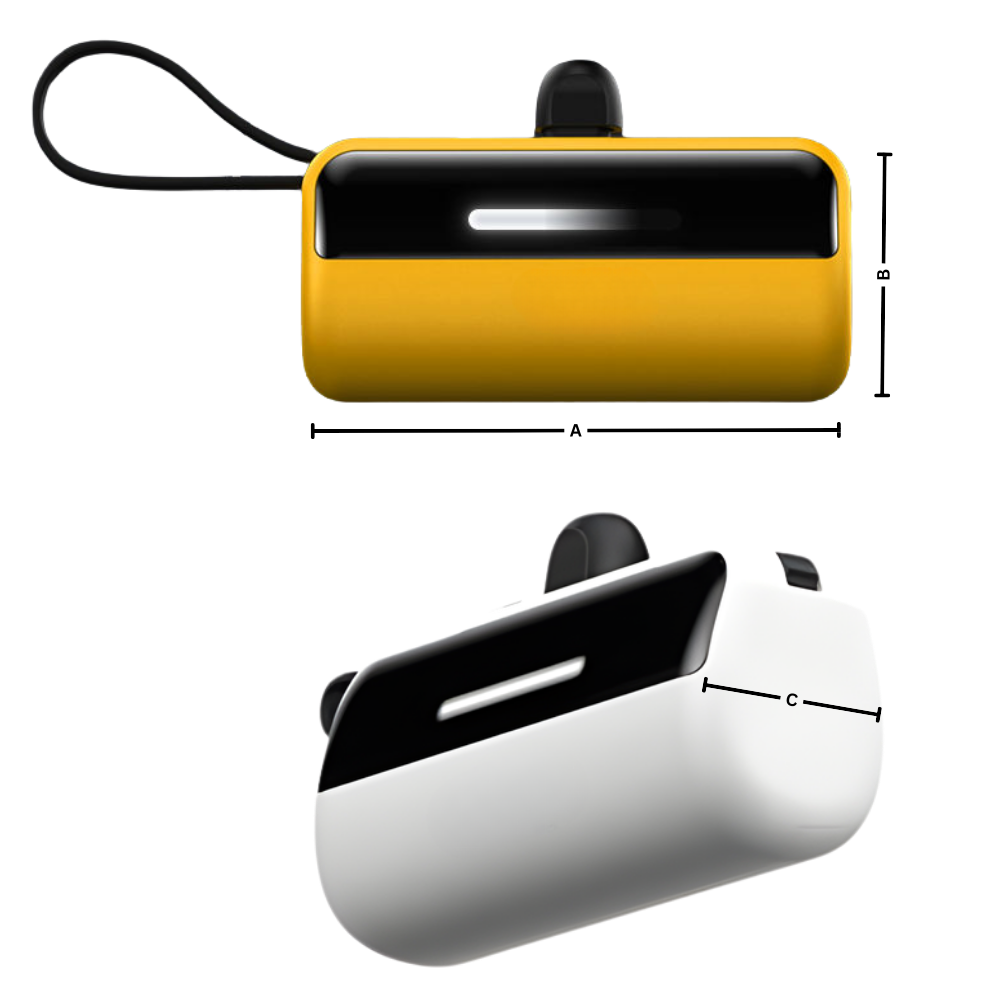 Batterie de secours externe compacte avec support intégré - Ozerty