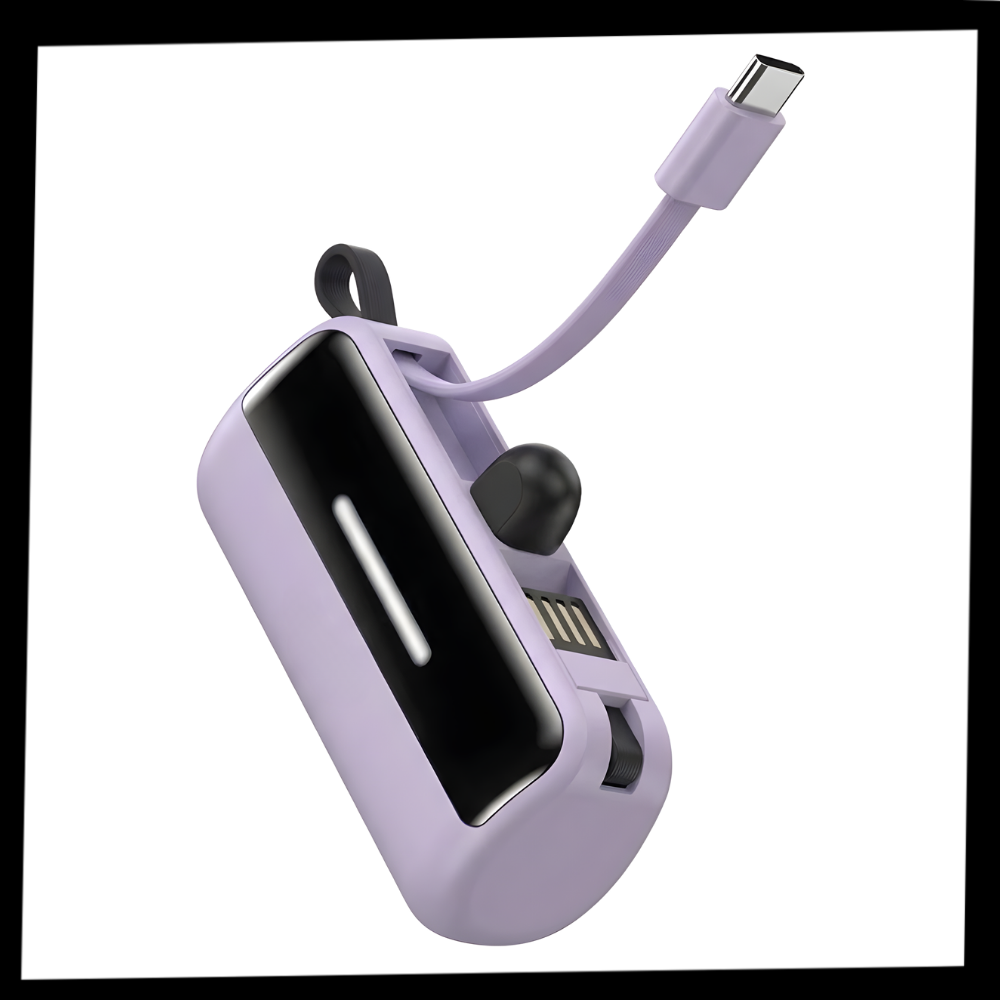 Batterie de secours externe compacte avec support intégré - Ozerty