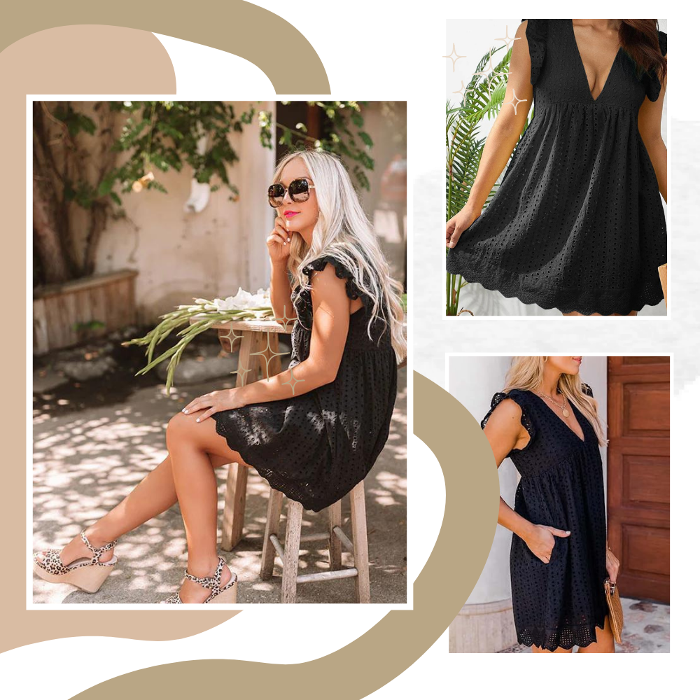 Robe élégante en broderie anglaise

 - Ozerty