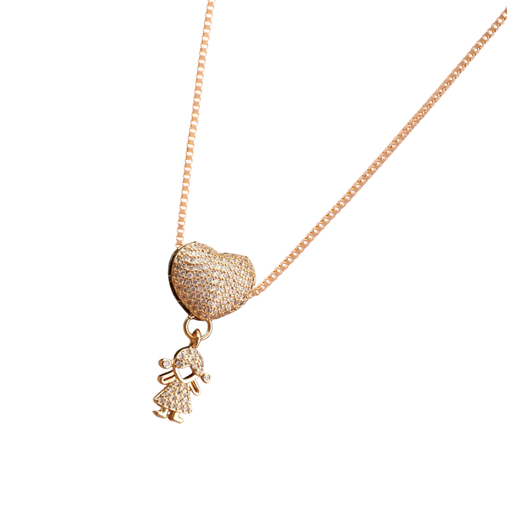 Collier élégant à breloques pour maman