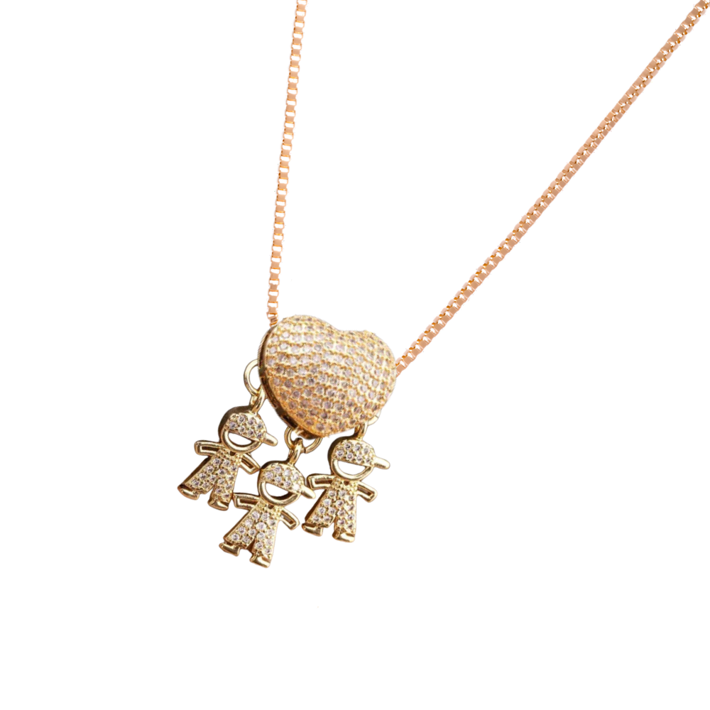 Collier élégant à breloques pour maman