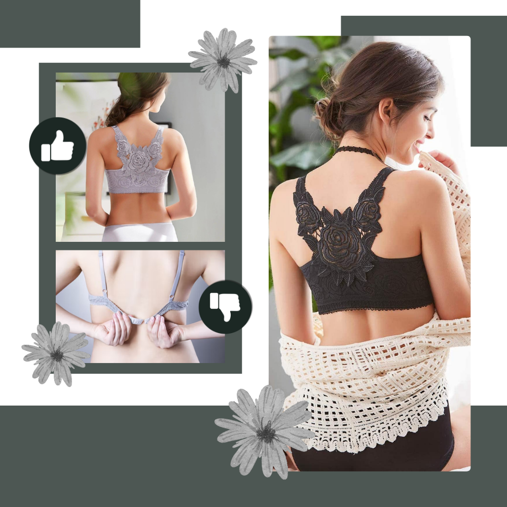 Soutien-gorge push-up élégant en dentelle  - Ozerty