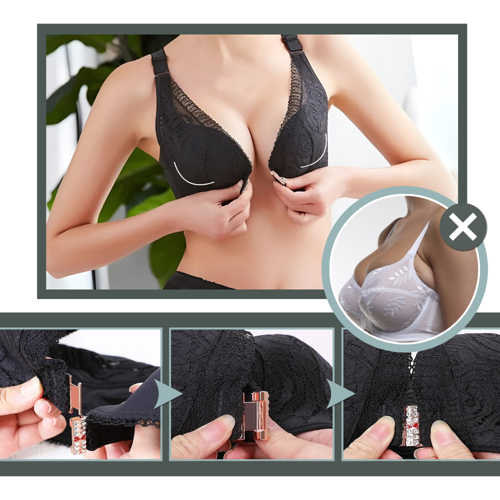 Soutien-gorge push-up élégant en dentelle  - Ozerty