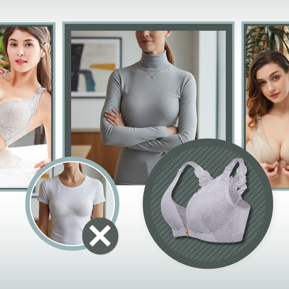 Soutien-gorge push-up élégant en dentelle  - Ozerty