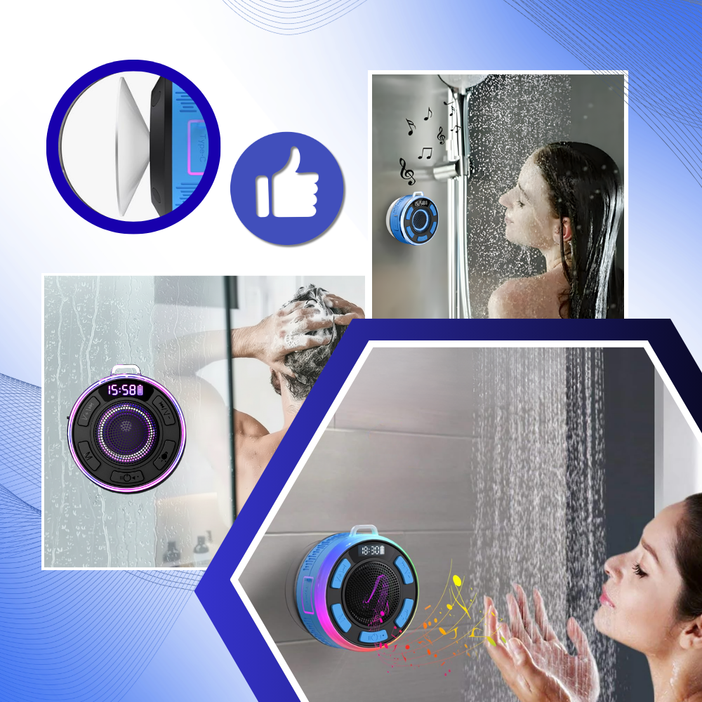 Enceinte de douche bluetooth pour salle de bain - Ozerty