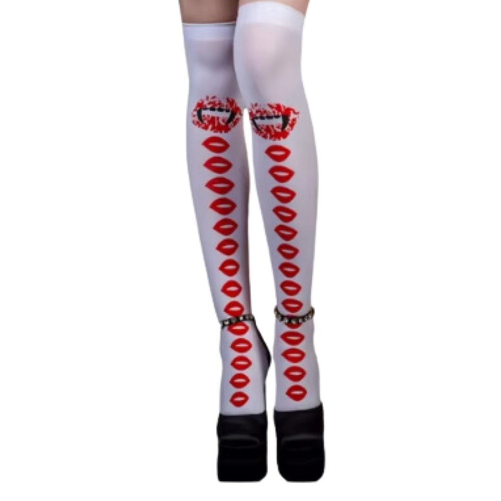 Chaussettes de compression aux motifs festifs d'Halloween -Désirs obscurs - Ozerty
