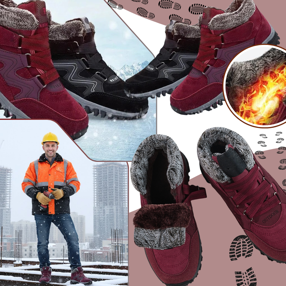 Bottines d'hiver chaudes doublées en polaire - Ozerty